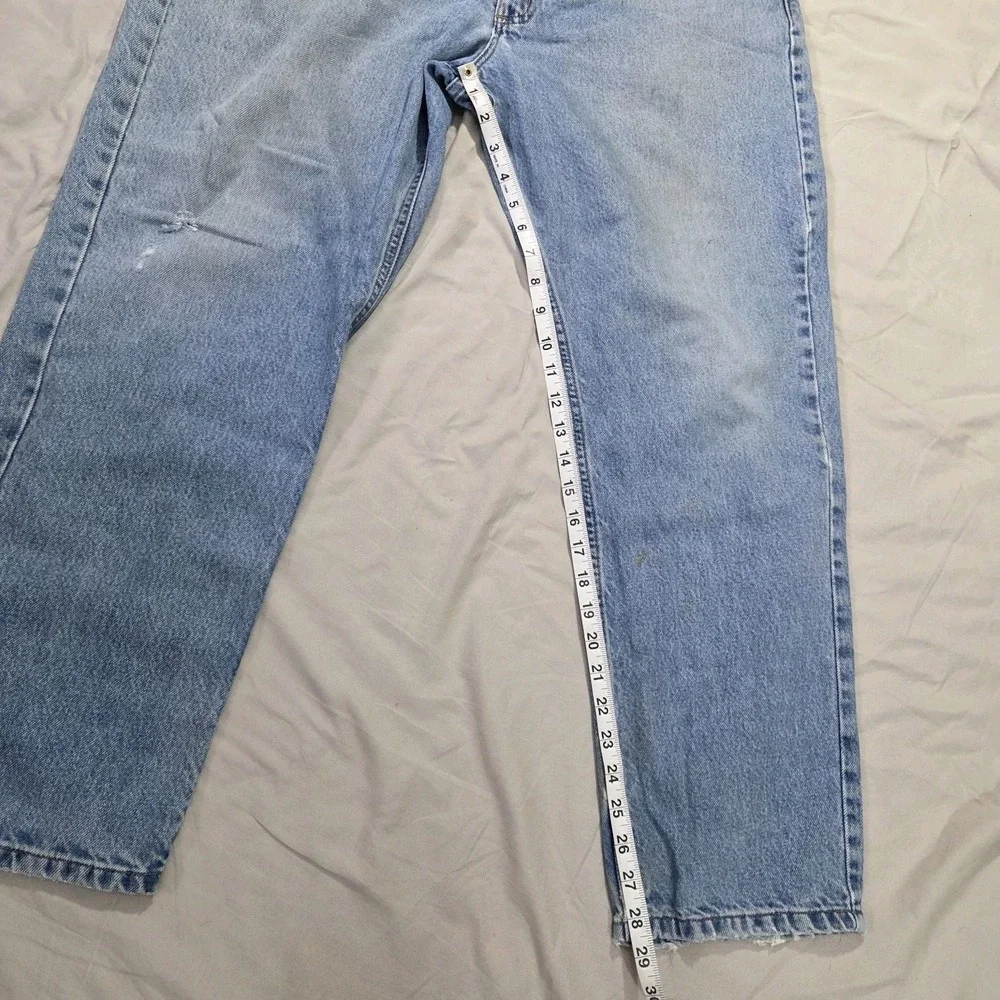 Carhartt B18STW Mens Jeans 42x30 (Fits 40x29) Straight Leg Workwear Denim Pants
